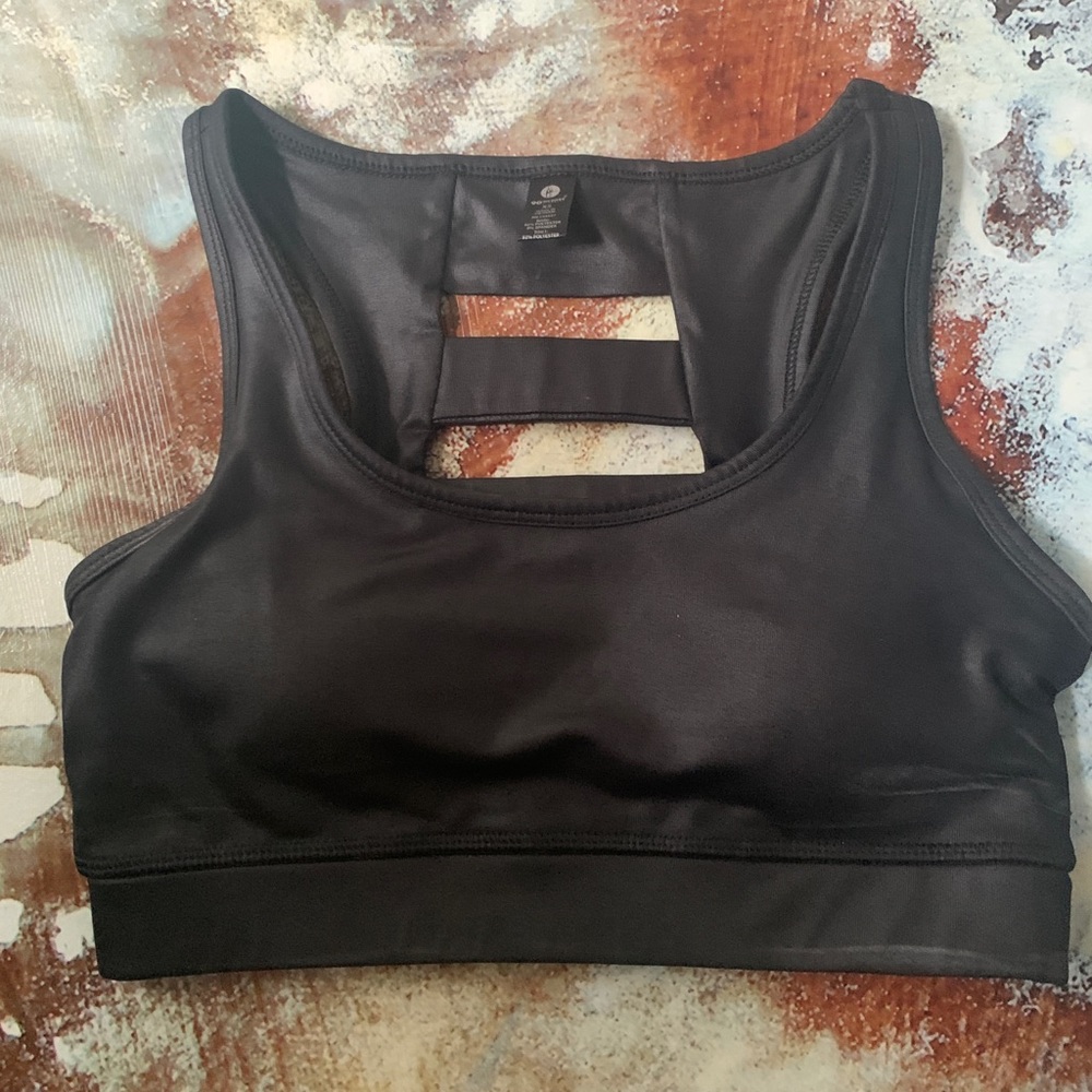 90degree XS black sports bra